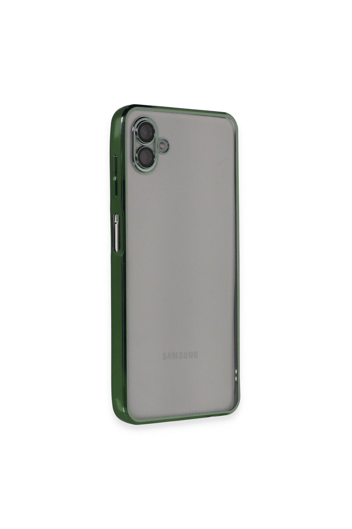 Samsung Galaxy A04 Uyumlu Kılıf Lensli Silikon - Yeşil