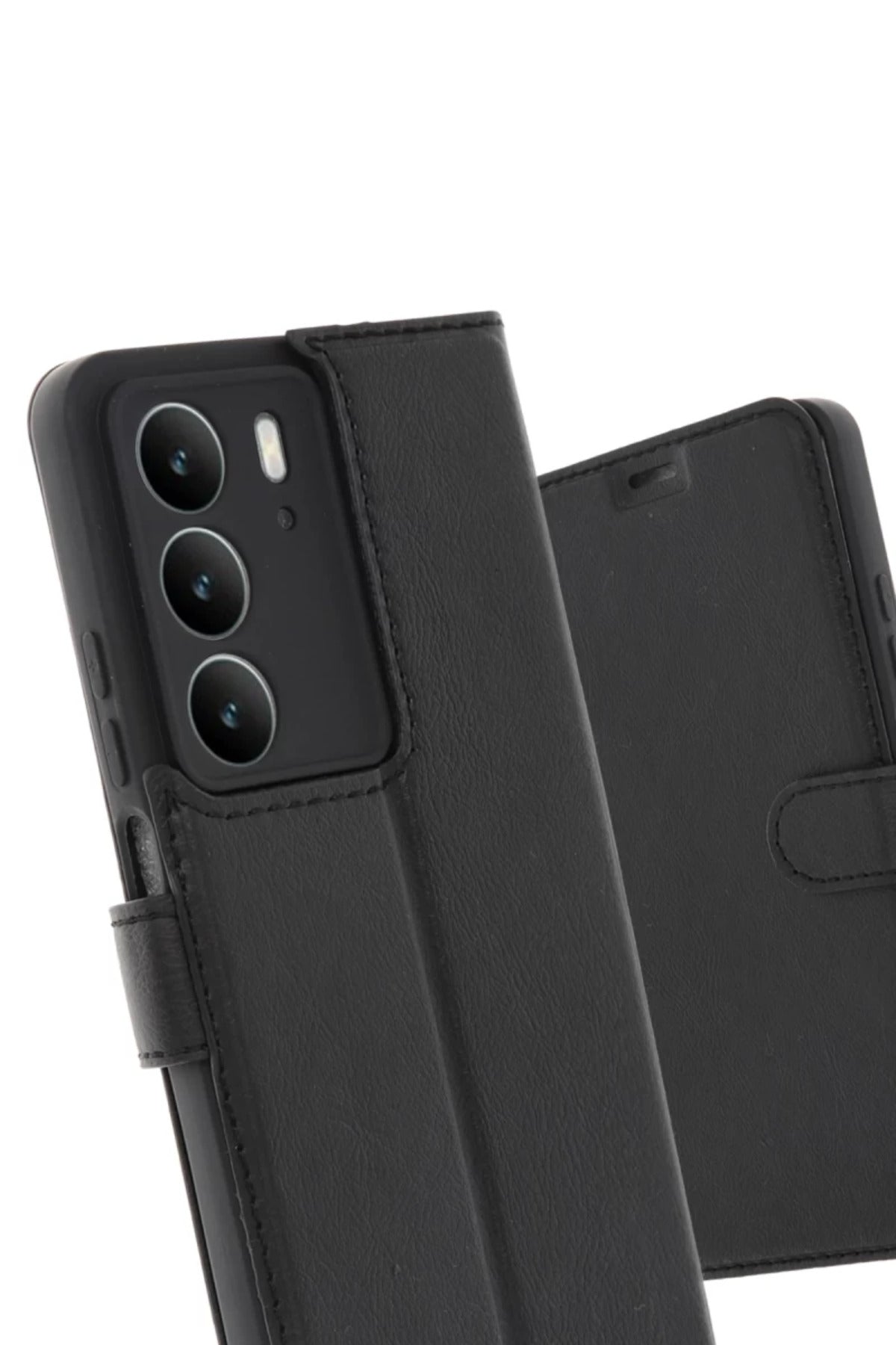 Realme C75 4G Uyumlu Trend S Plus Kapaklı Kılıf - Siyah