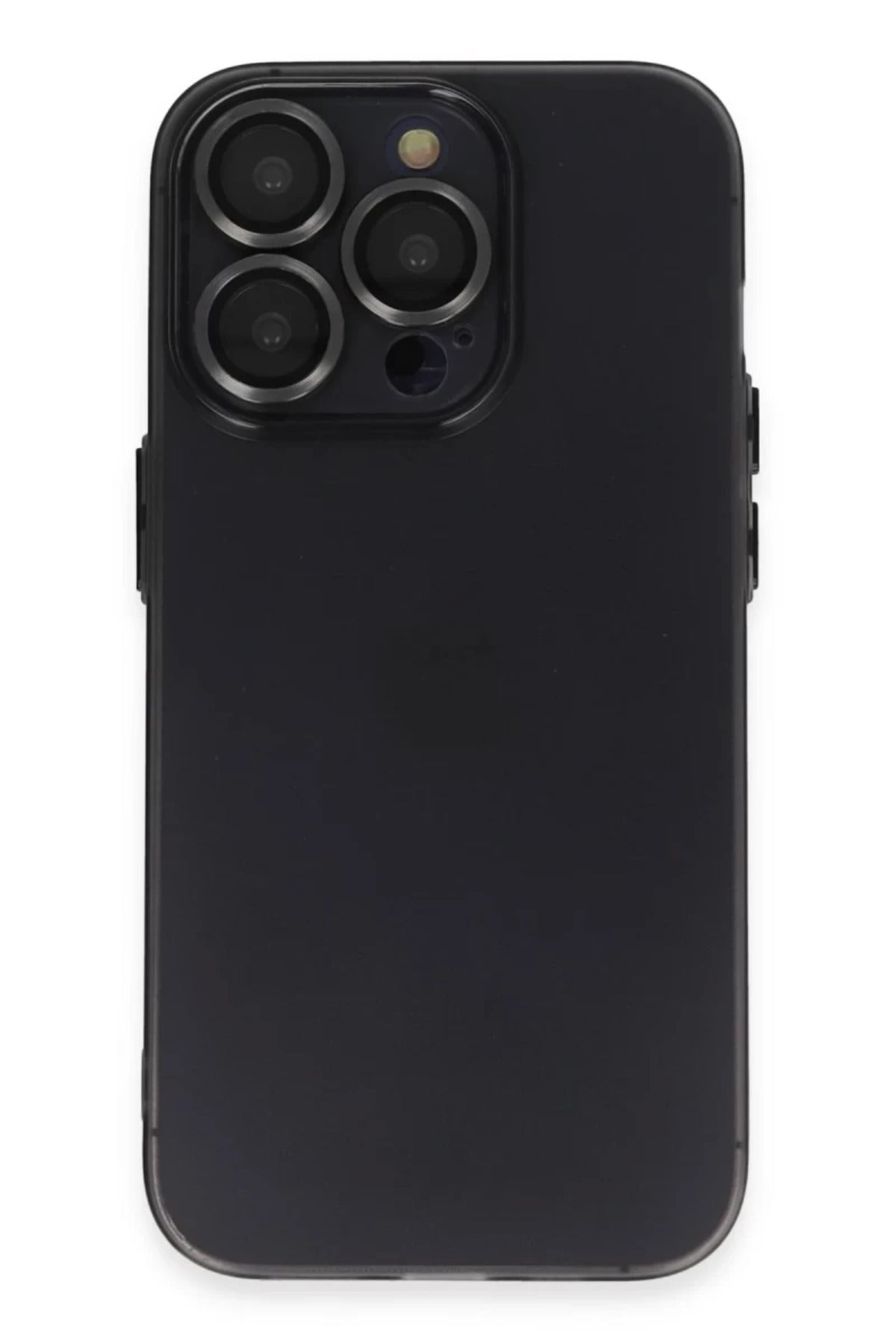 Apple iPhone 13 Pro Uyumlu Kılıf Luko Lens Silikon - Siyah