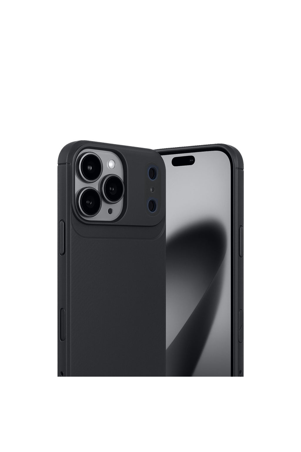 Apple iPhone 17 Pro Max Uyumlu Auto Focus Karbon Kapak - Siyah