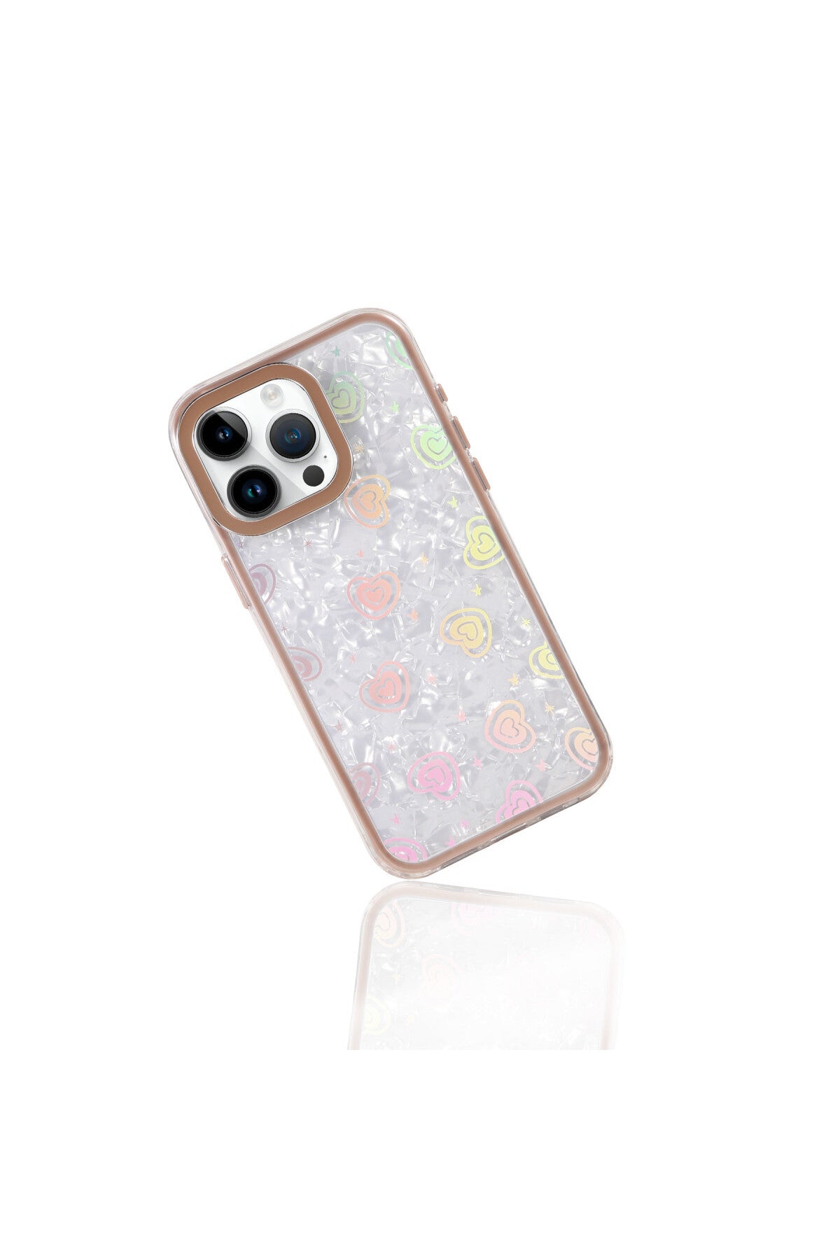 Apple iPhone 16 Pro Uyumlu Lumi Desenli Kapak - Çöl Titanyum