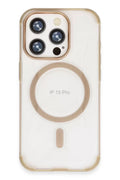 Joko Apple iPhone 15 Pro Uyumlu Hilton Magsafe Kapak - Gold
