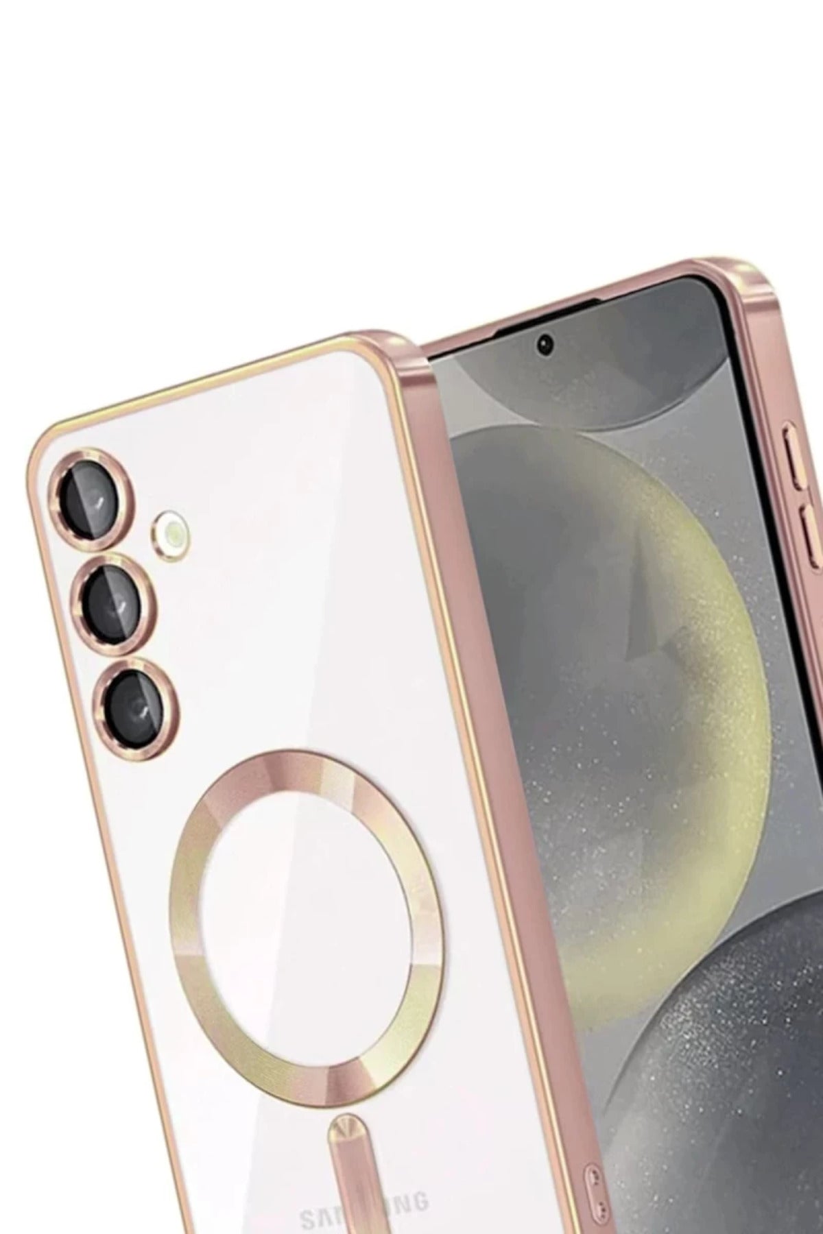 Samsung Galaxy A17 5G Uyumlu Kross Magneticsafe Kapak - Rose