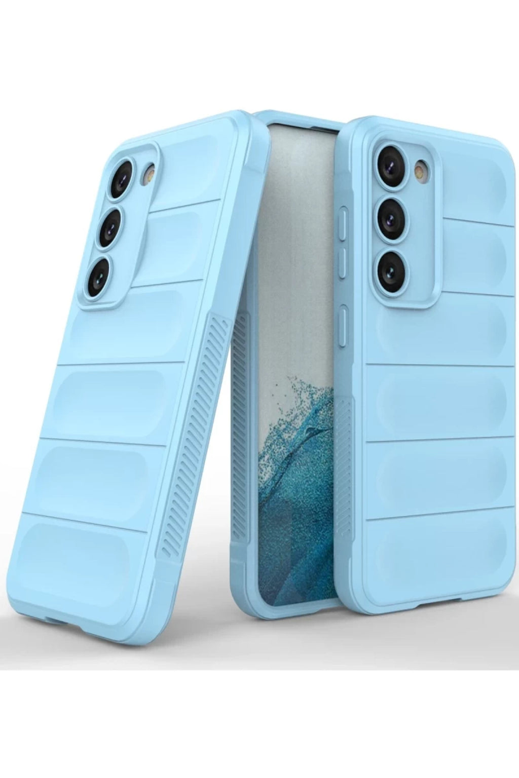 Samsung Galaxy S23 Plus Uyumlu Kılıf Optimum Silikon - Sky Blue