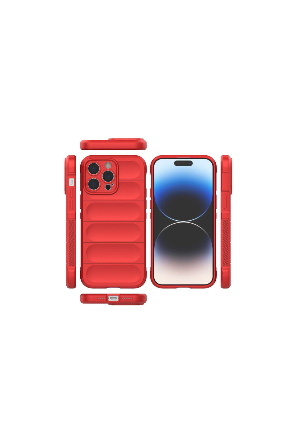 Apple iPhone 14 Pro Max Uyumlu Kılıf Optimum Silikon - Kırmızı