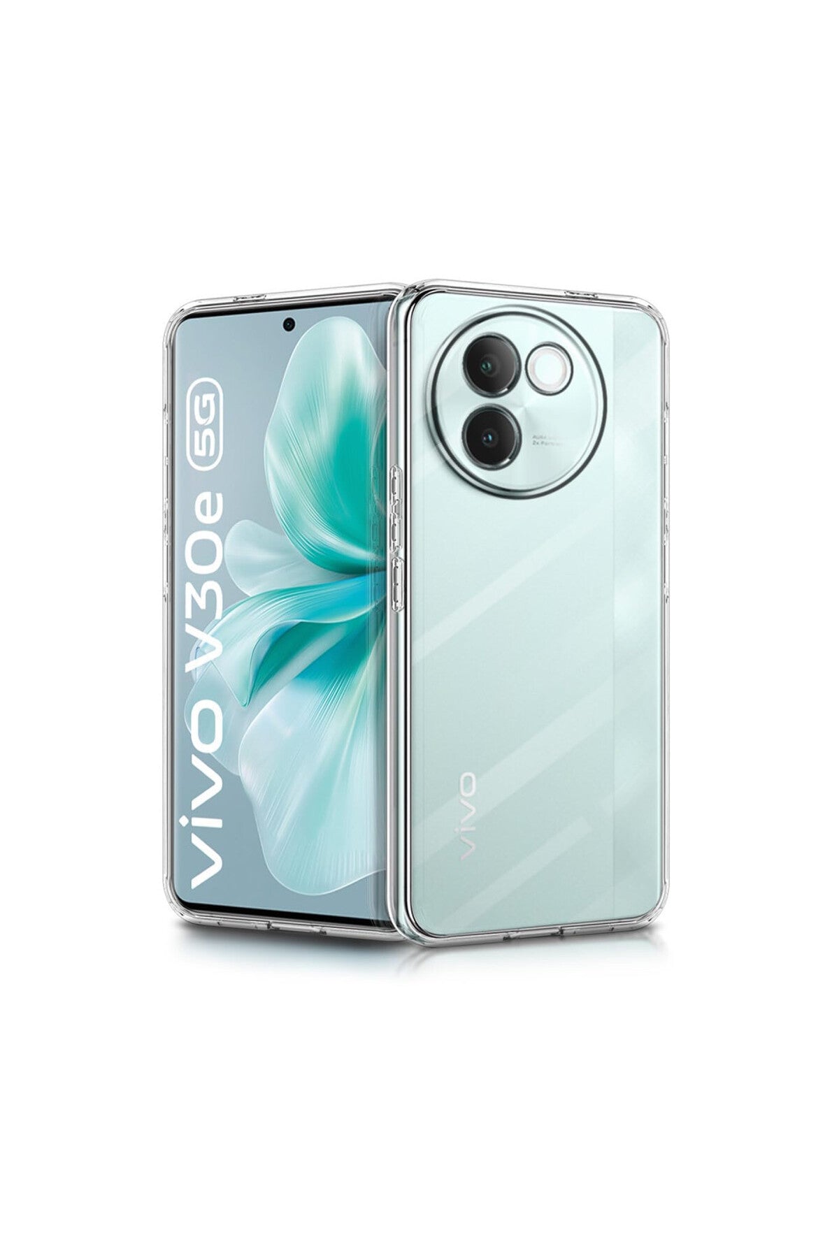Vivo V30e Uyumlu Kılıf Lüx Şeffaf Silikon