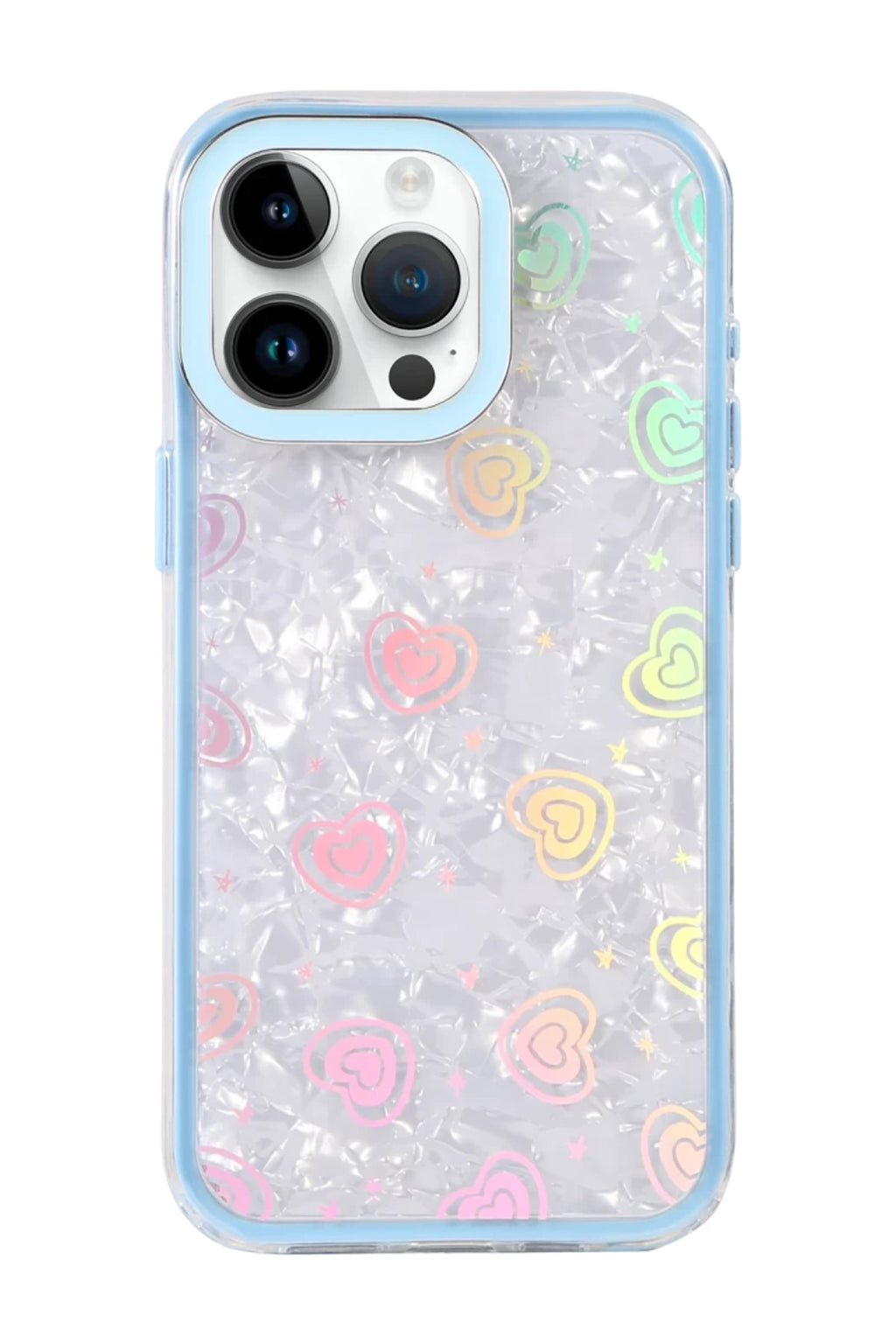Apple iPhone 15 Pro Max Uyumlu Lumi Desenli Kapak - Mavi