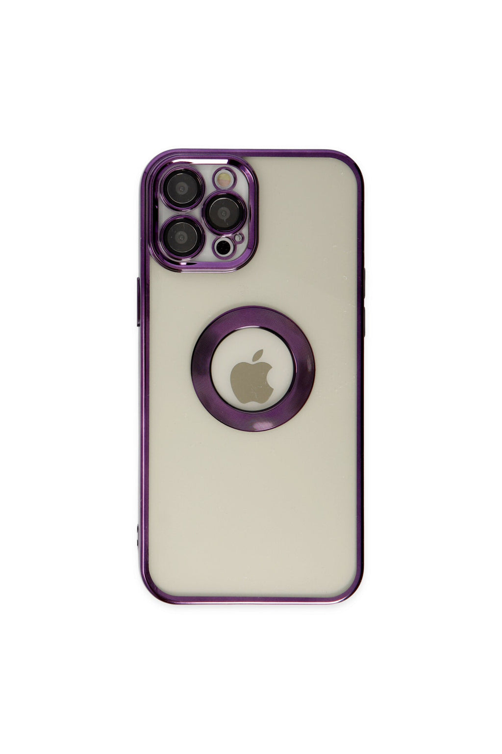 Apple iPhone 12 Pro Uyumlu Kılıf Slot Silikon - Mor