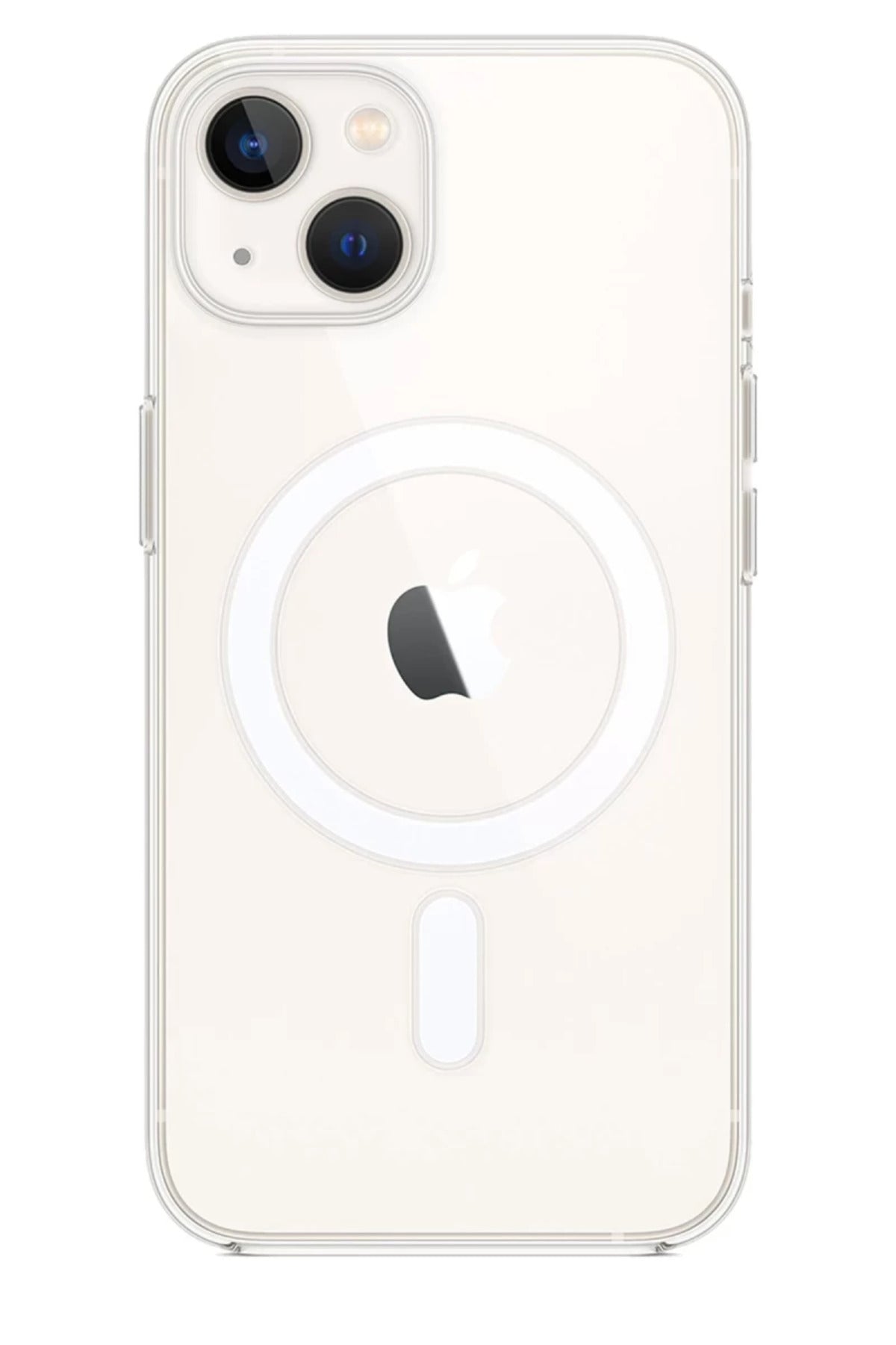 Apple iPhone 15 Plus Uyumlu Kılıf Magneticsafe Şeffaf Silikon - Şeffaf