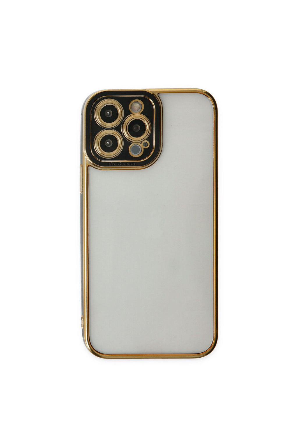 Apple iPhone 14 Pro Max Uyumlu Kılıf Liva Lens Silikon - Siyah