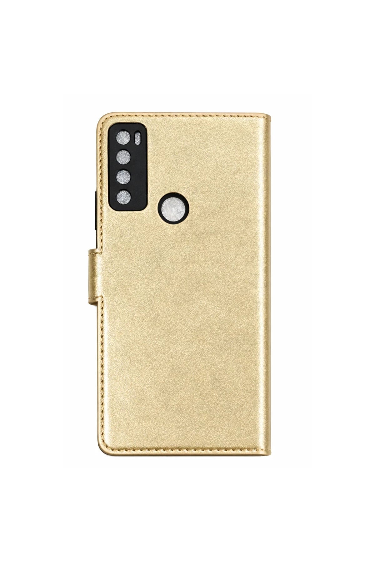 TCL 20 SE Uyumlu Trend S Plus Kapaklı Kılıf - Gold