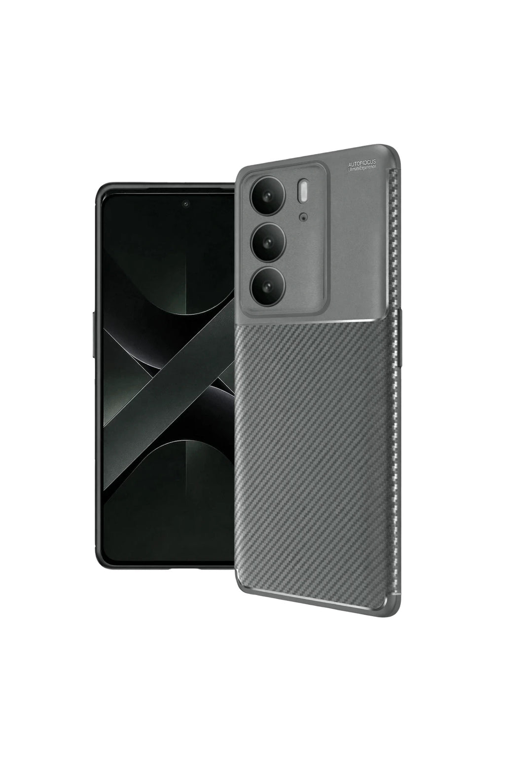 Realme C75 4G Uyumlu Auto Focus Karbon Kapak - Gri