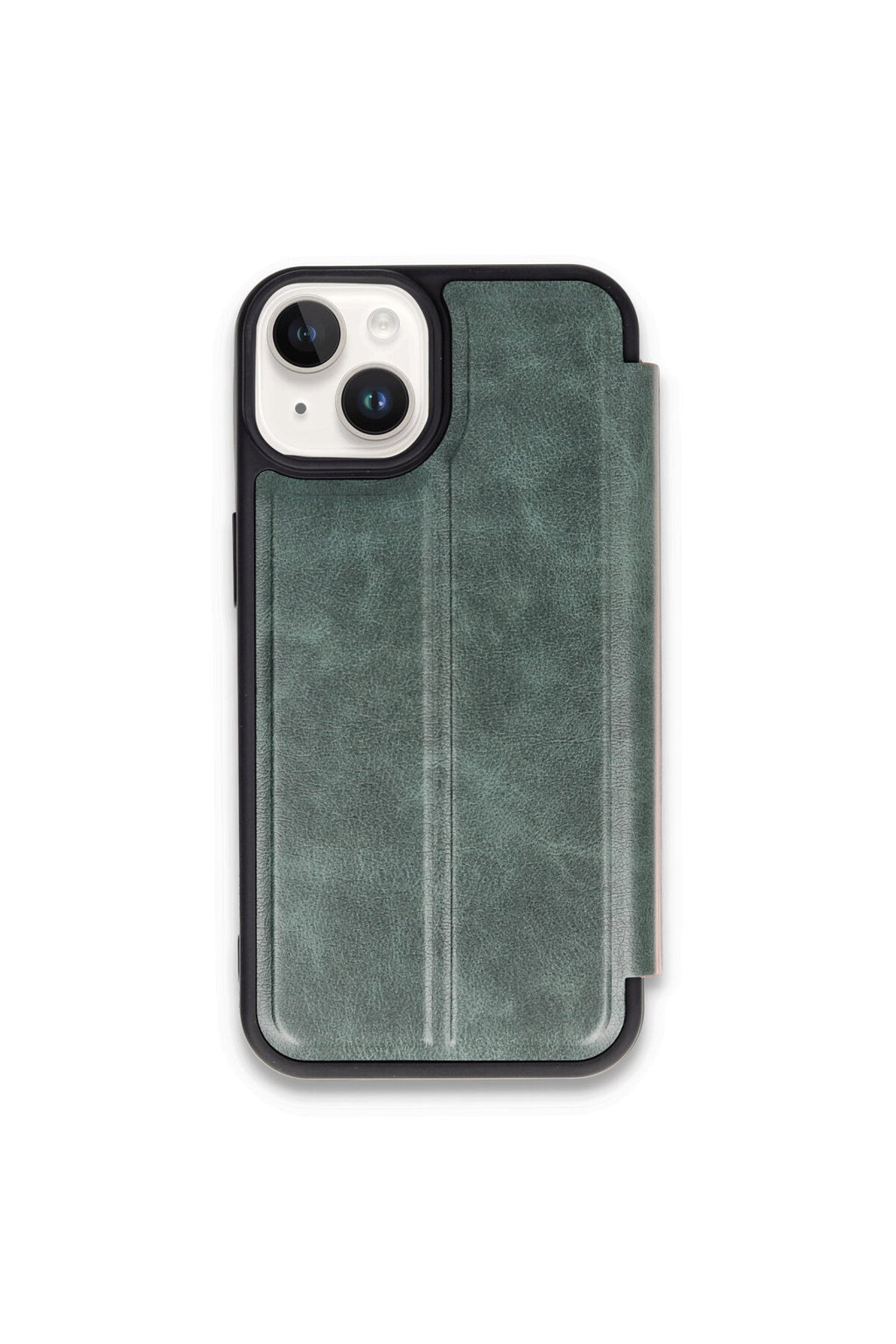 Apple iPhone 14 Uyumlu Kılıf Flip Cover - Koyu Yeşil
