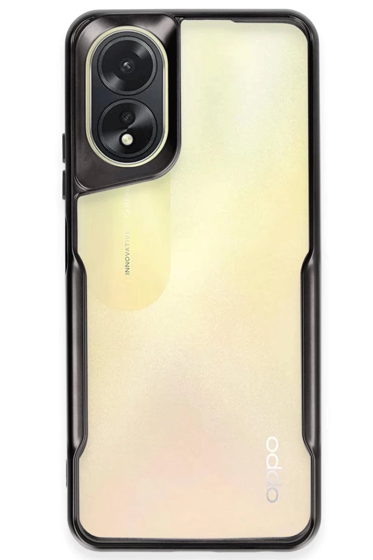 Oppo A38 Uyumlu Kılıf Boyi Silikon Kapak - Siyah