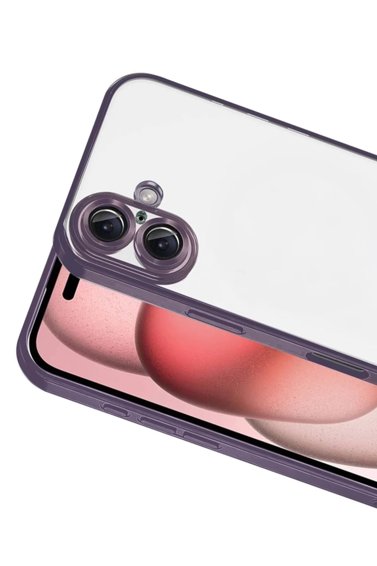 Apple iPhone 17 Uyumlu Lensli Silikon - Mor