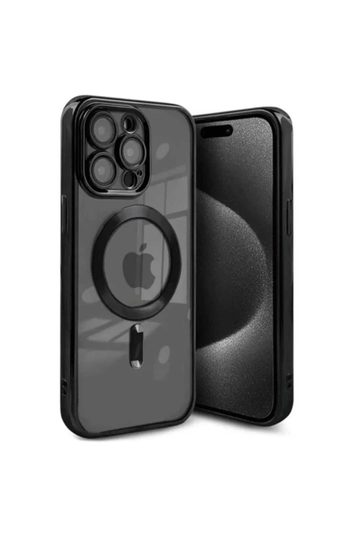Apple iPhone 15 Pro Uyumlu Kılıf Kross Magneticsafe Kapak - Siyah