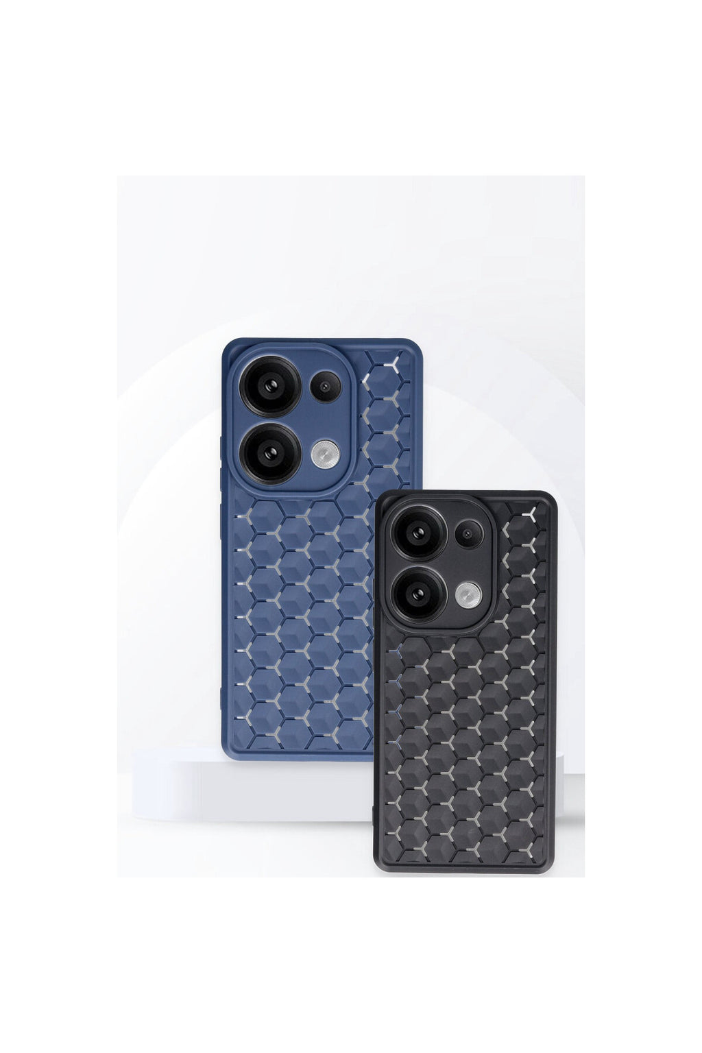 Xiaomi Redmi Note 13 Pro 5G Uyumlu Kılıf Petek Silikon Kapak - Lacivert