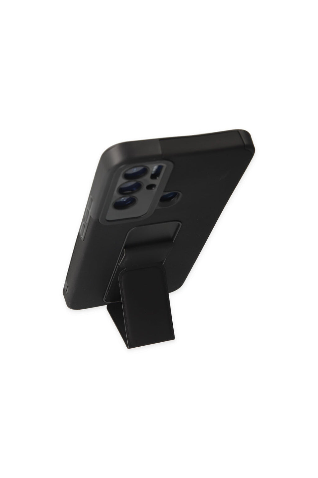 Tecno Pova Neo Kılıf Mega Standlı Silikon - Siyah