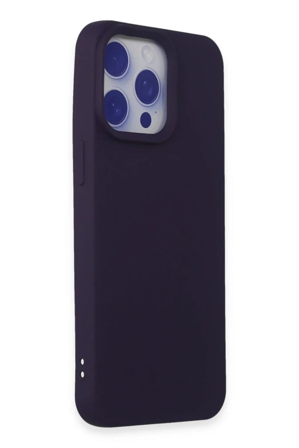 Apple iPhone 15 Pro Max Uyumlu Kılıf Nano içi Kadife Silikon - Mor