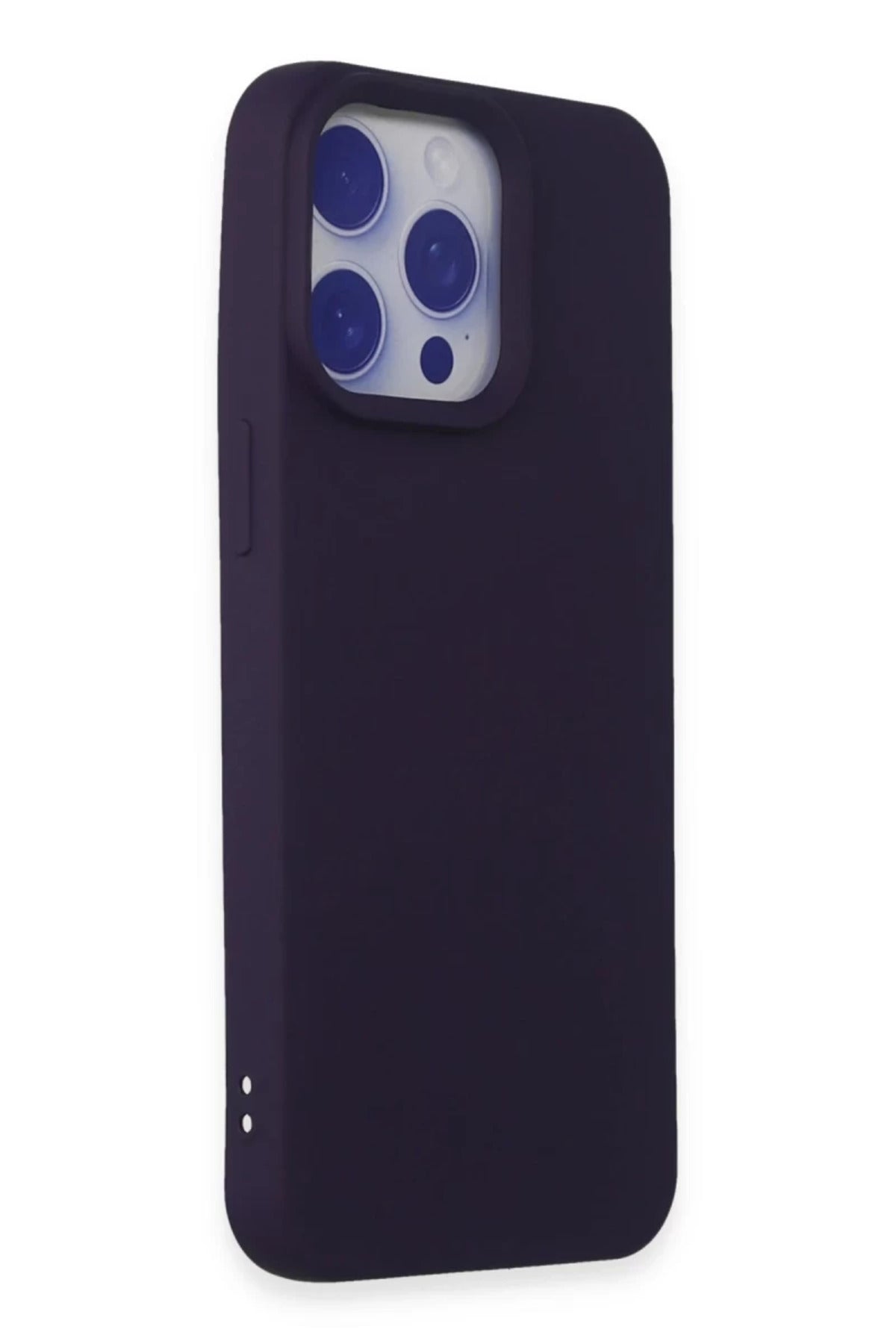 Apple iPhone 15 Pro Max Uyumlu Kılıf Nano içi Kadife Silikon - Mor