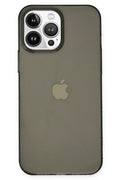Apple iPhone 14 Pro Uyumlu Kılıf Pc Sert Şeffaf Kapak - Siyah