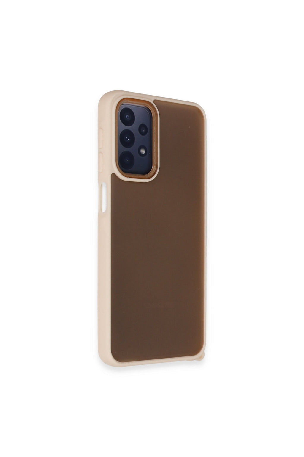 Samsung Galaxy A23 4G Uyumlu Kılıf Elegant Kapak - Pudra