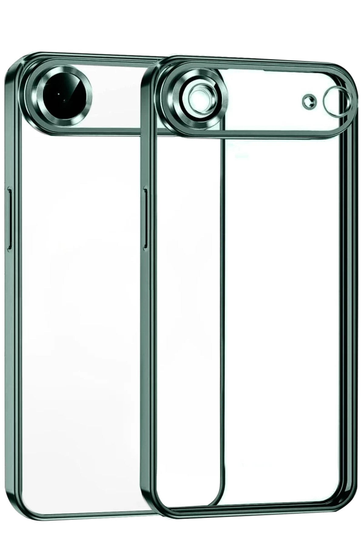 Apple iPhone 17 Air Uyumlu Lensli Silikon - Yeşil