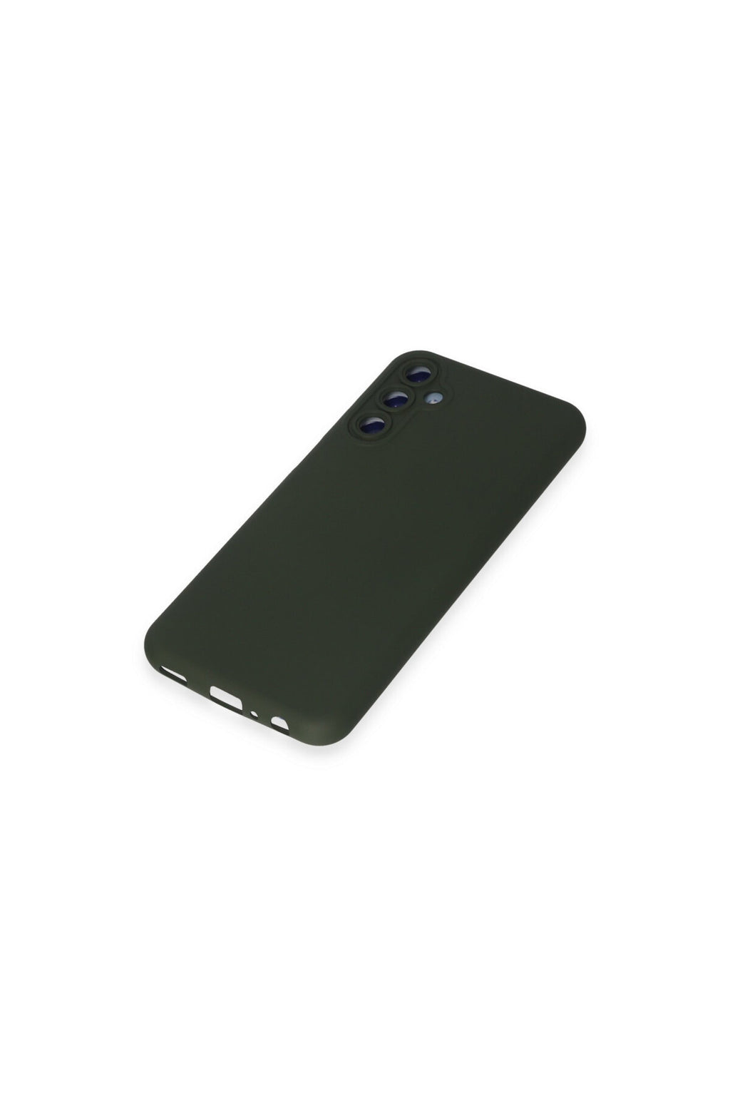 Samsung Galaxy M14 5G Uyumlu Kılıf Nano içi Kadife Silikon - Koyu Yeşil
