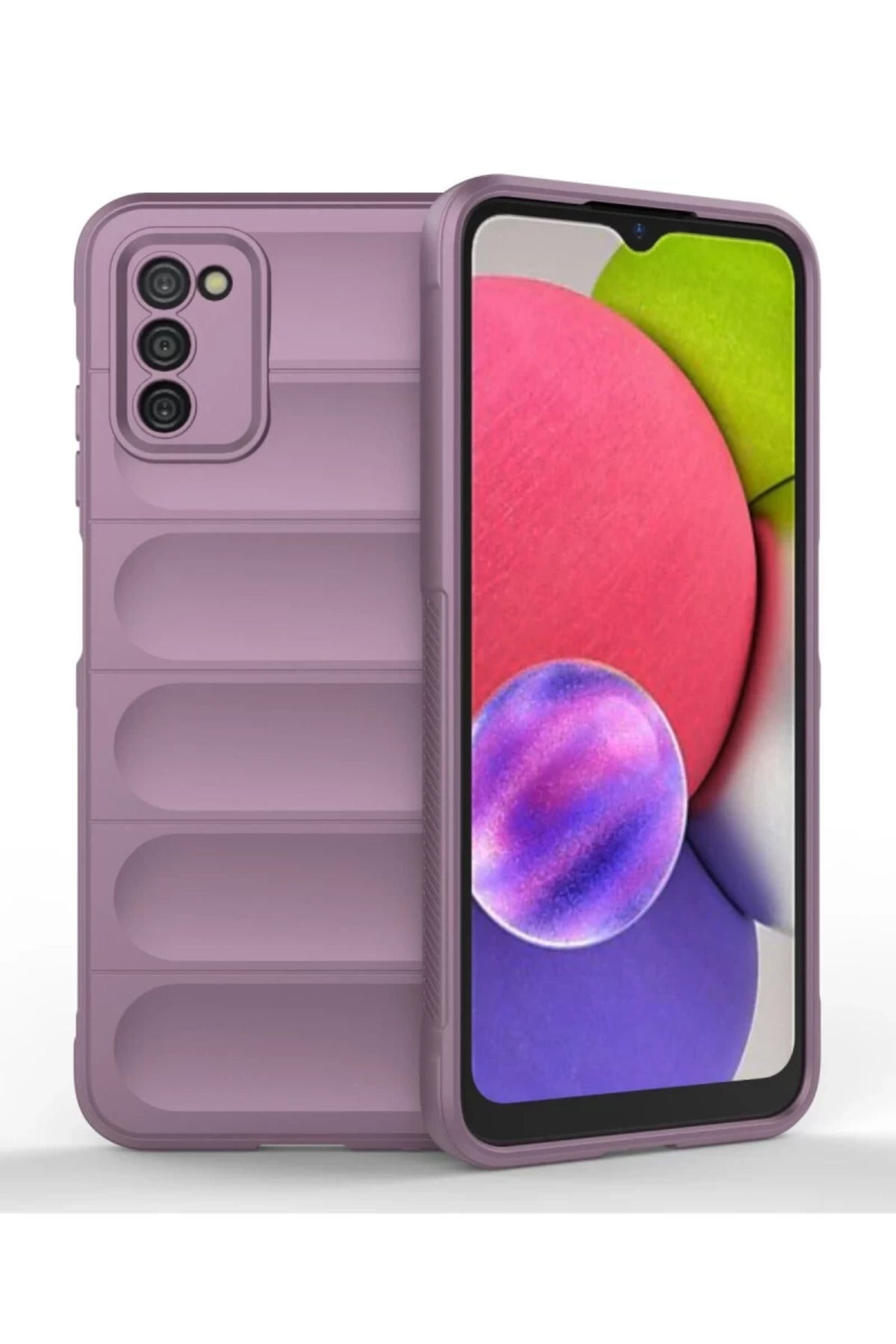 Samsung Galaxy A03S Uyumlu Kılıf Optimum Silikon - Mor