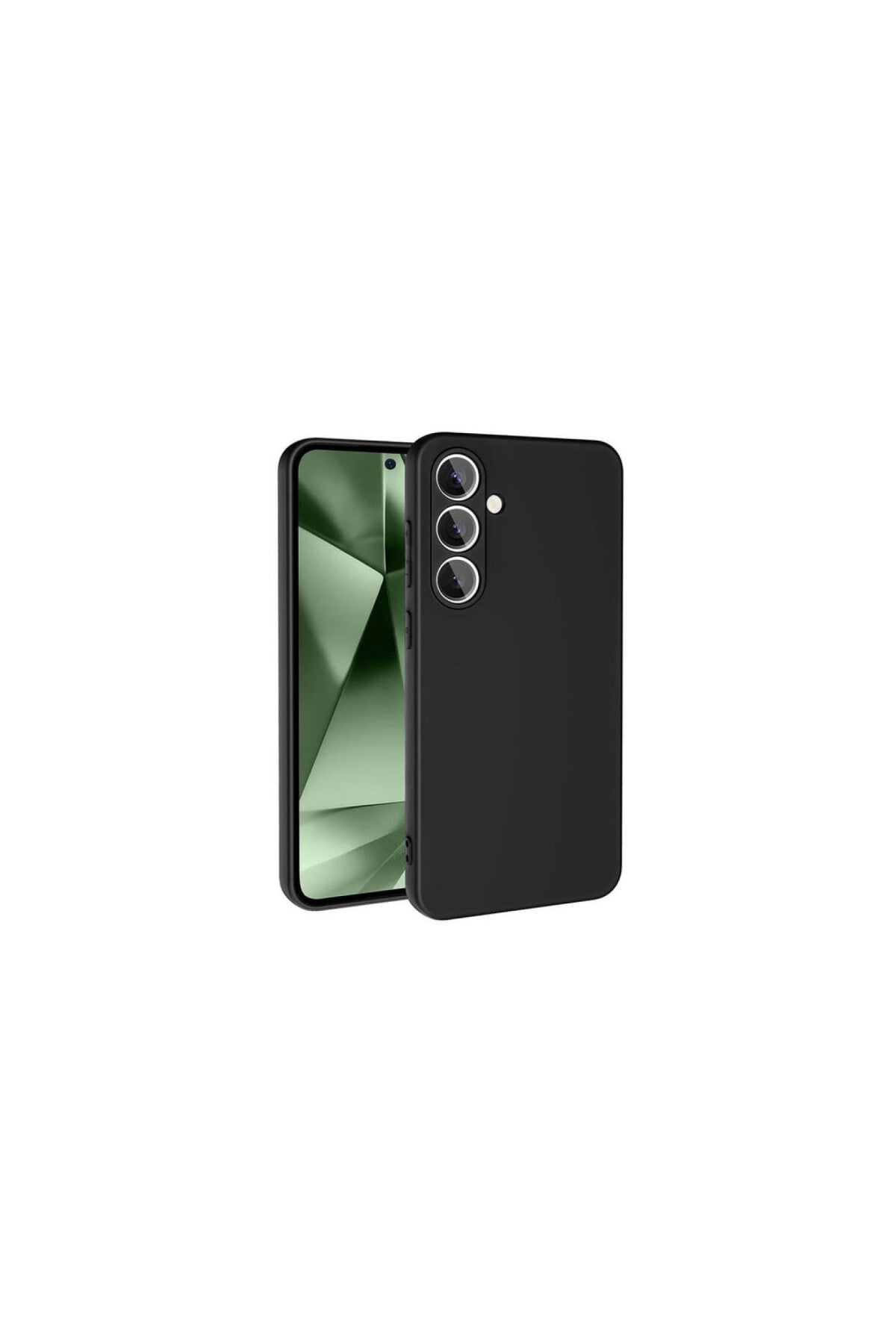 Samsung Galaxy S24 FE Uyumlu Kılıf Nano içi Kadife Silikon - Siyah