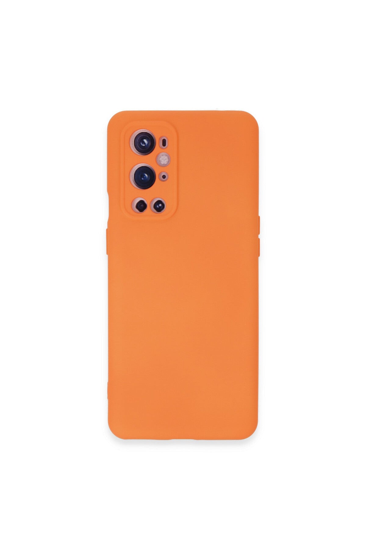 One Plus 9 Pro Kılıf Nano içi Kadife Silikon - Turuncu