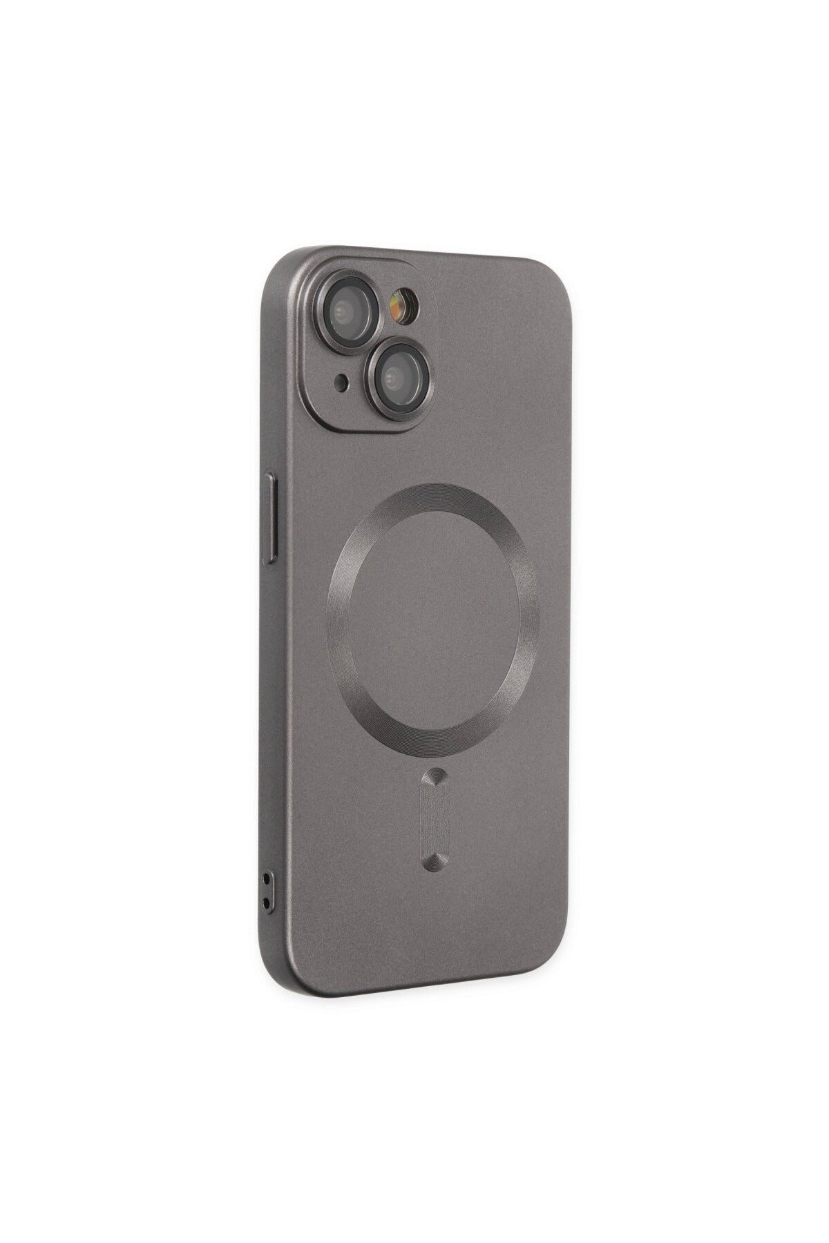 Apple iPhone 14 Plus Uyumlu Kılıf Moshi Lens Magneticsafe Silikon - Füme