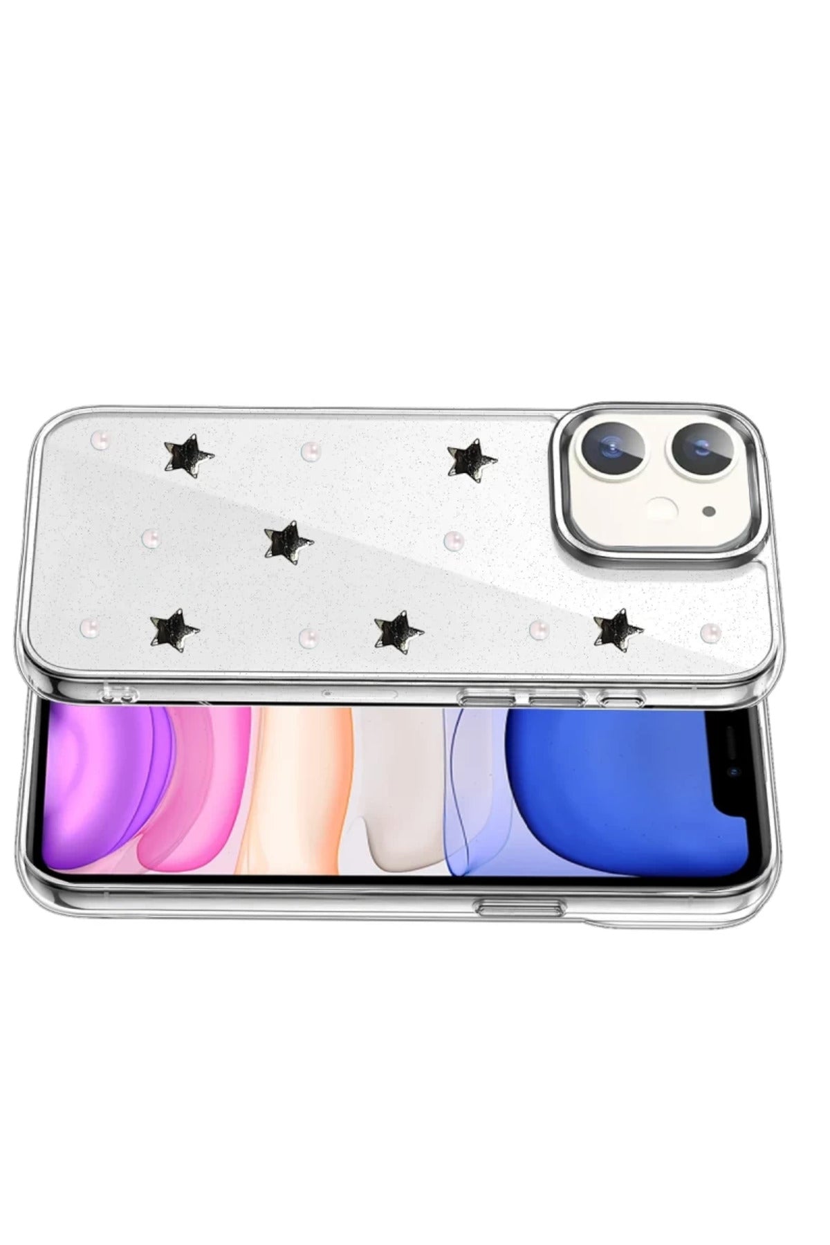 Apple iPhone 11 Uyumlu Fiyonk Desenli Kapak - Desen 7
