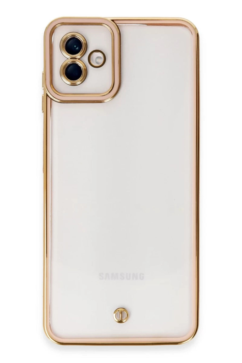 Samsung Galaxy A04 Uyumlu Kılıf Liva Lens Silikon - Rose