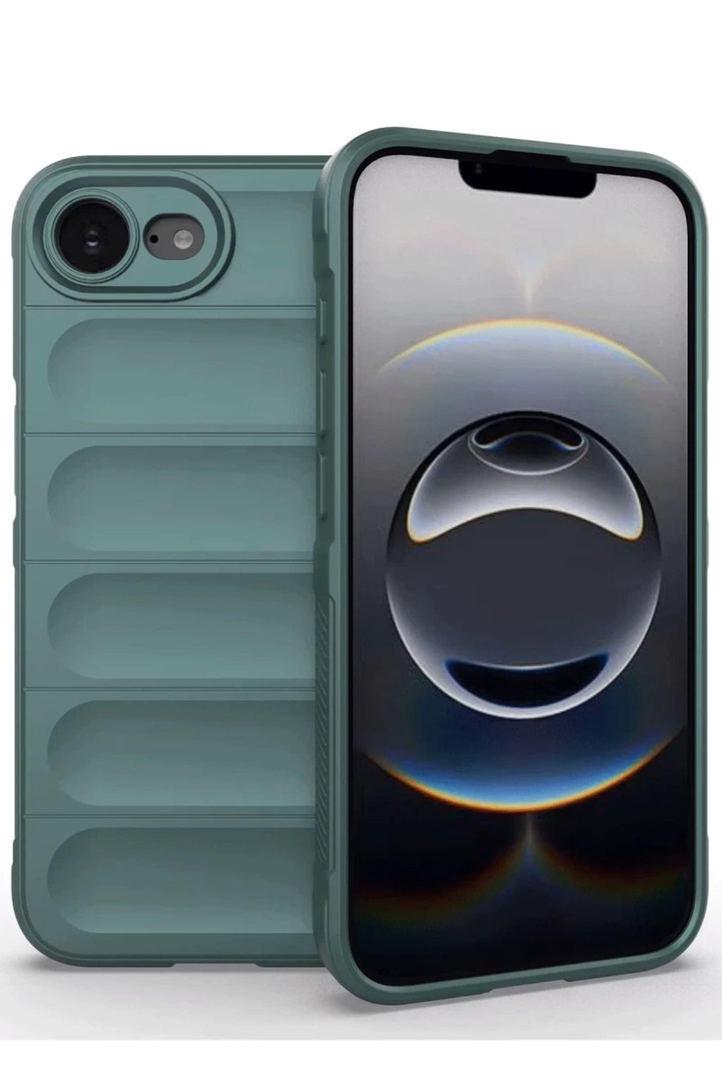 Apple iPhone 16E Uyumlu Kılıf Optimum Silikon - Koyu Yeşil