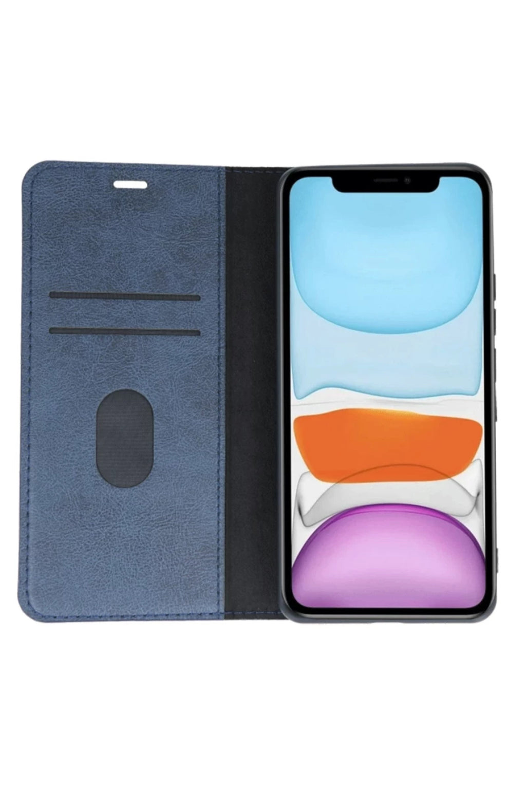 Apple iPhone 11 Uyumlu Kılıf Trend S Plus Kapaklı Kılıf - Lacivert