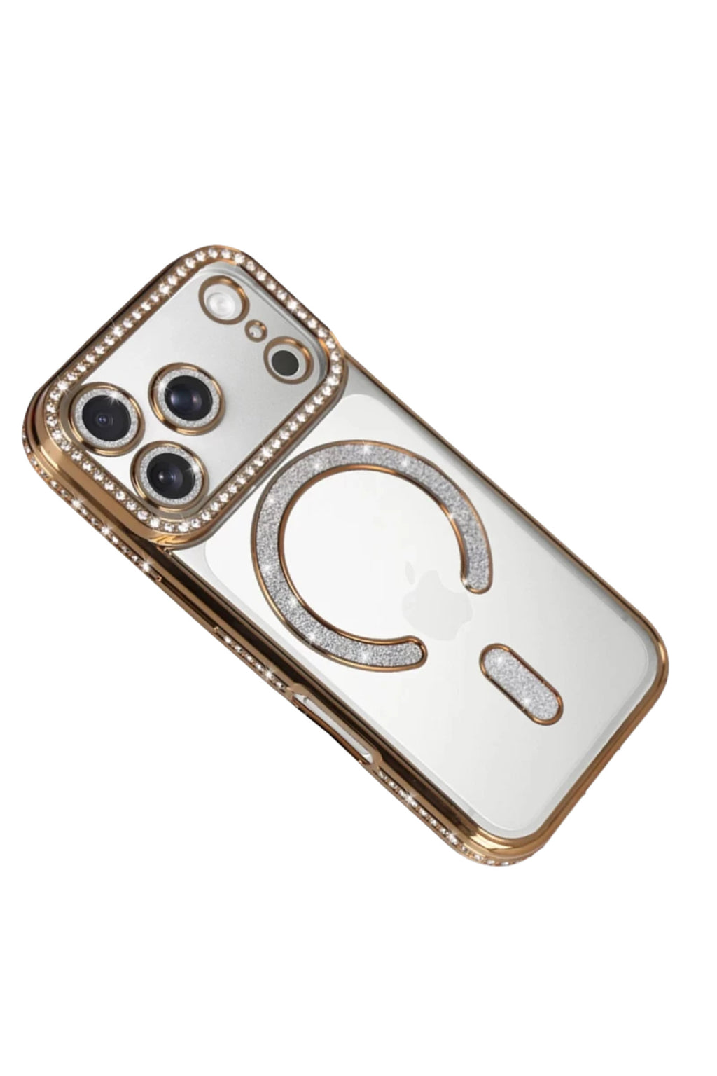Apple iPhone 17 Pro Uyumlu Joke Simli Magneticsafe Kılıf - Gold