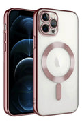 Apple iPhone 13 Pro Uyumlu Kılıf Kross Magneticsafe Kapak - Rose