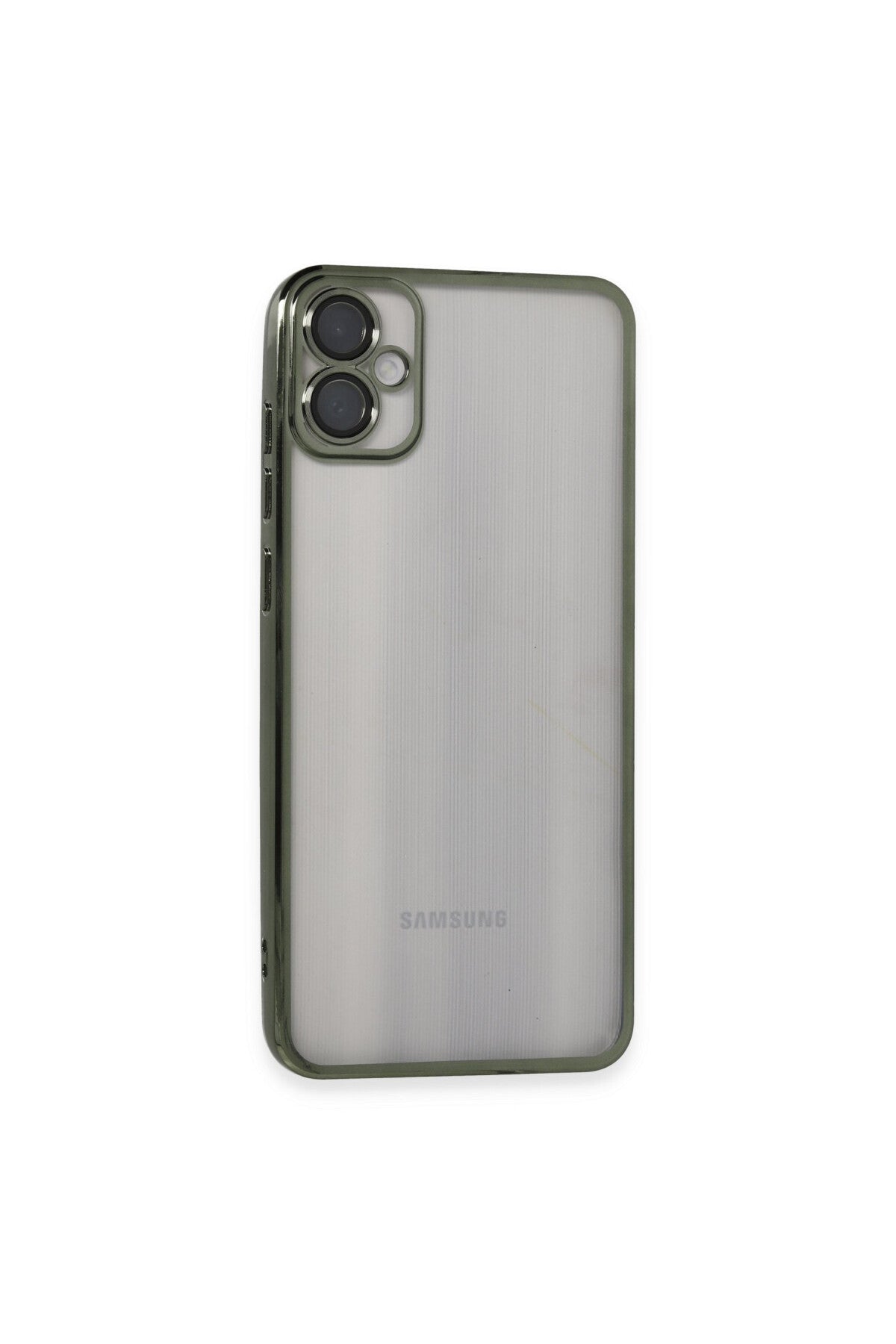 Samsung Galaxy A05 Uyumlu Kılıf Lensli Silikon - Yeşil