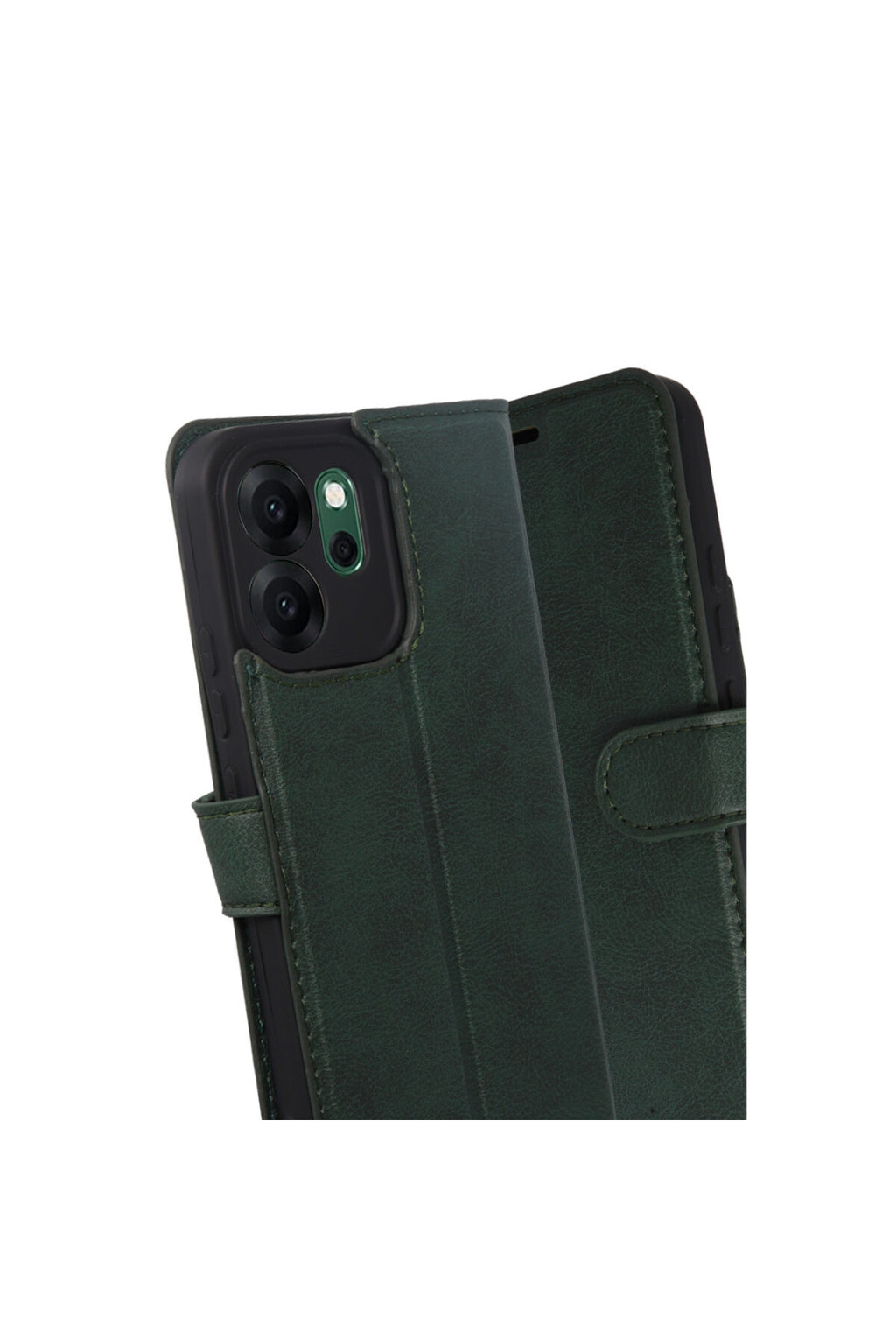 Oppo Reno 14F Uyumlu Trend S Plus Kapaklı Kılıf - Yeşil
