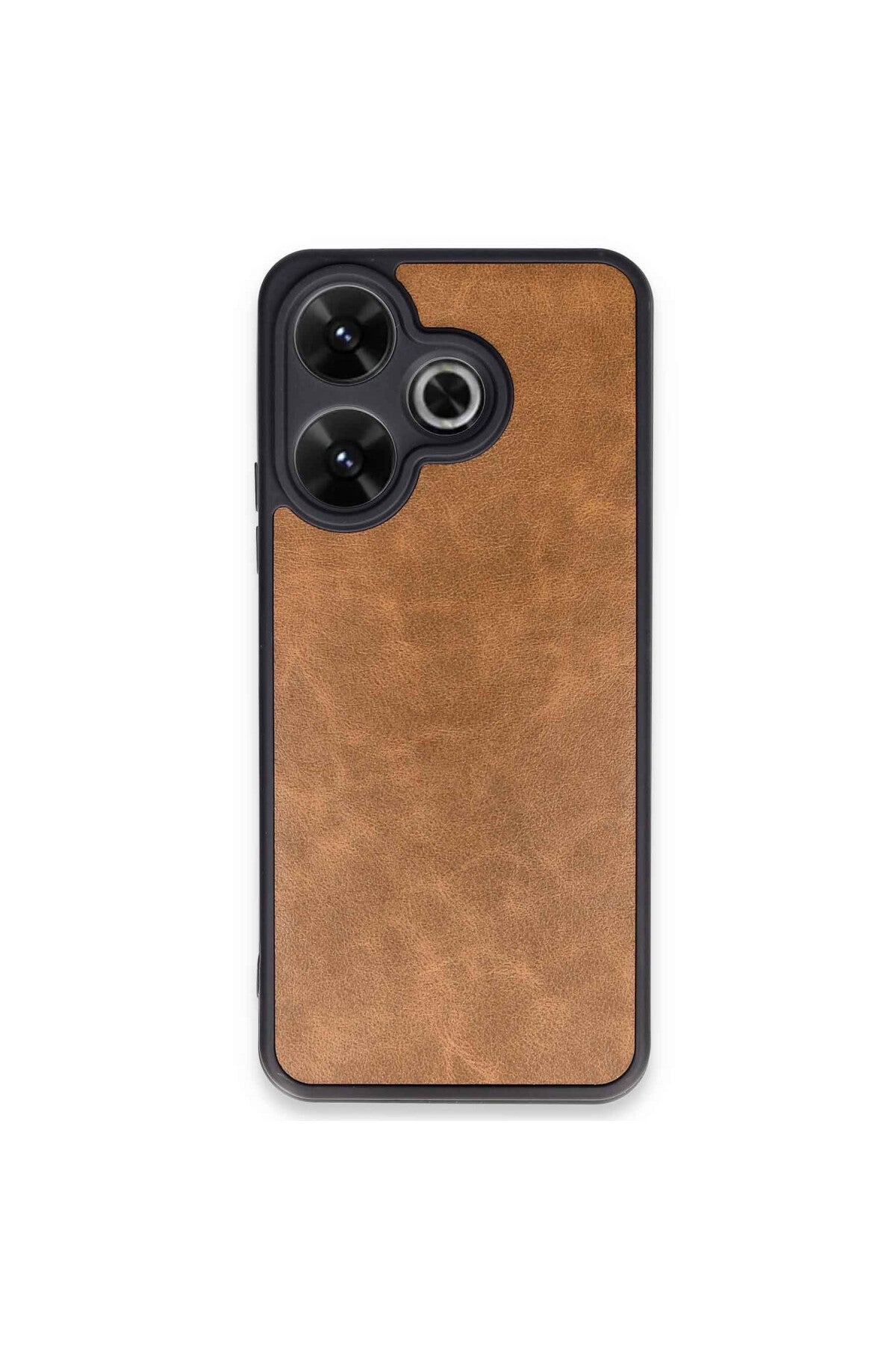 Xiaomi Redmi 13 4G Uyumlu Kılıf Aras Deri Kapak - Taba