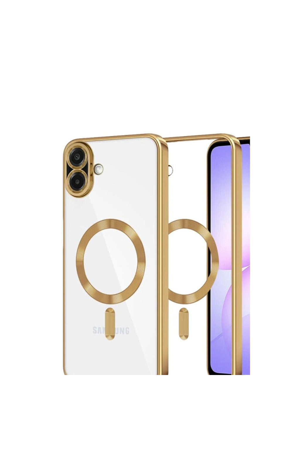 Samsung Galaxy A07 4G Uyumlu Kross Magneticsafe Kapak - Gold