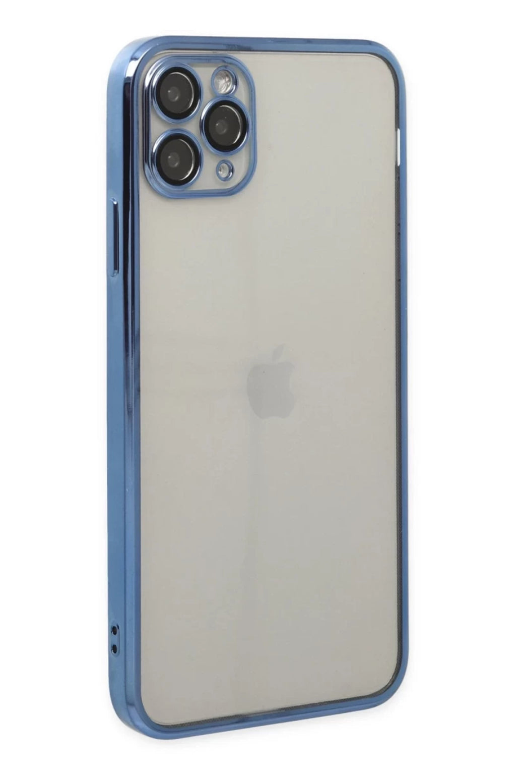 Apple iPhone 11 Pro Uyumlu Kılıf Lensli Silikon - Açık Mavi