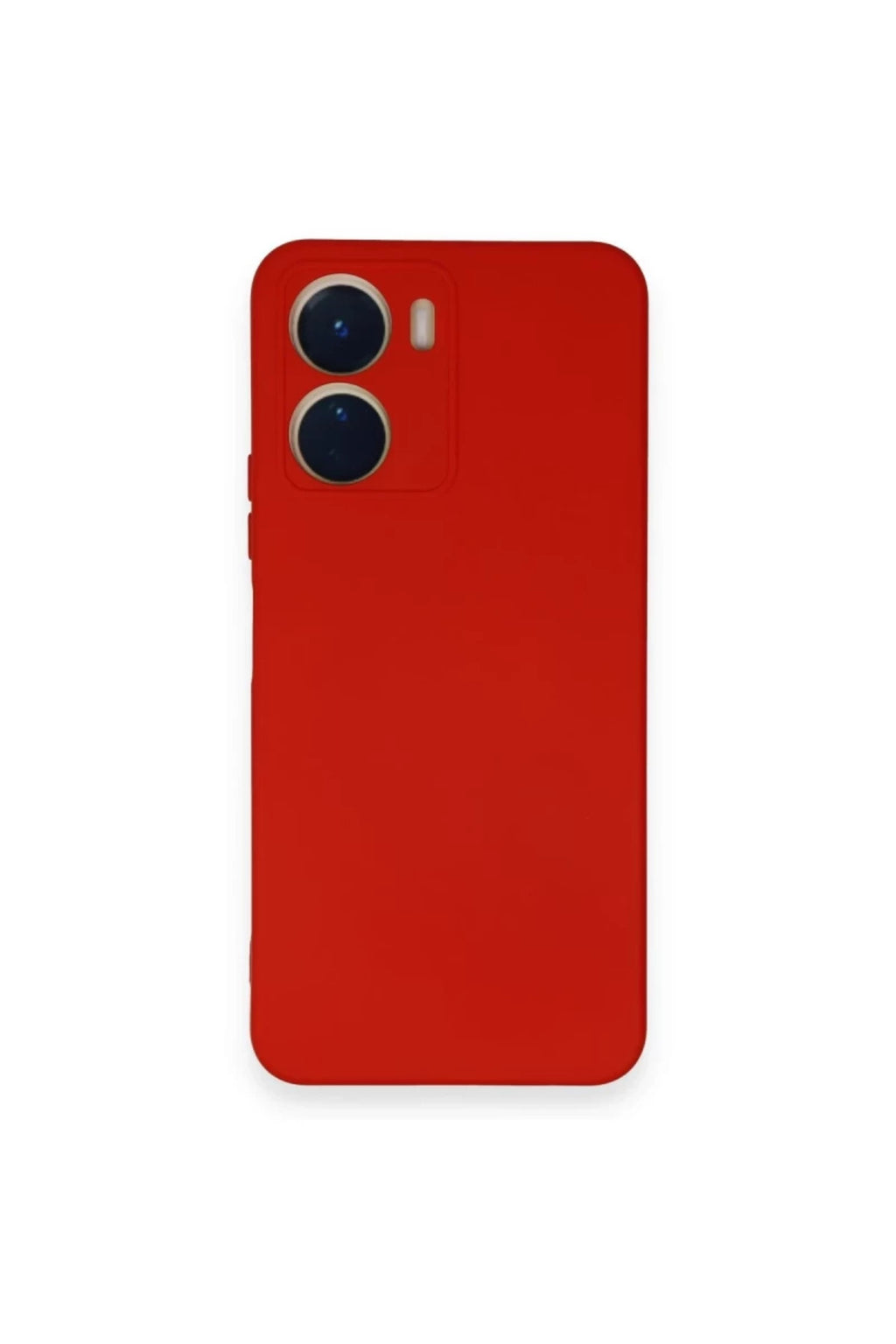 Vivo Y16 Uyumlu Kılıf Nano içi Kadife Silikon - Kırmızı