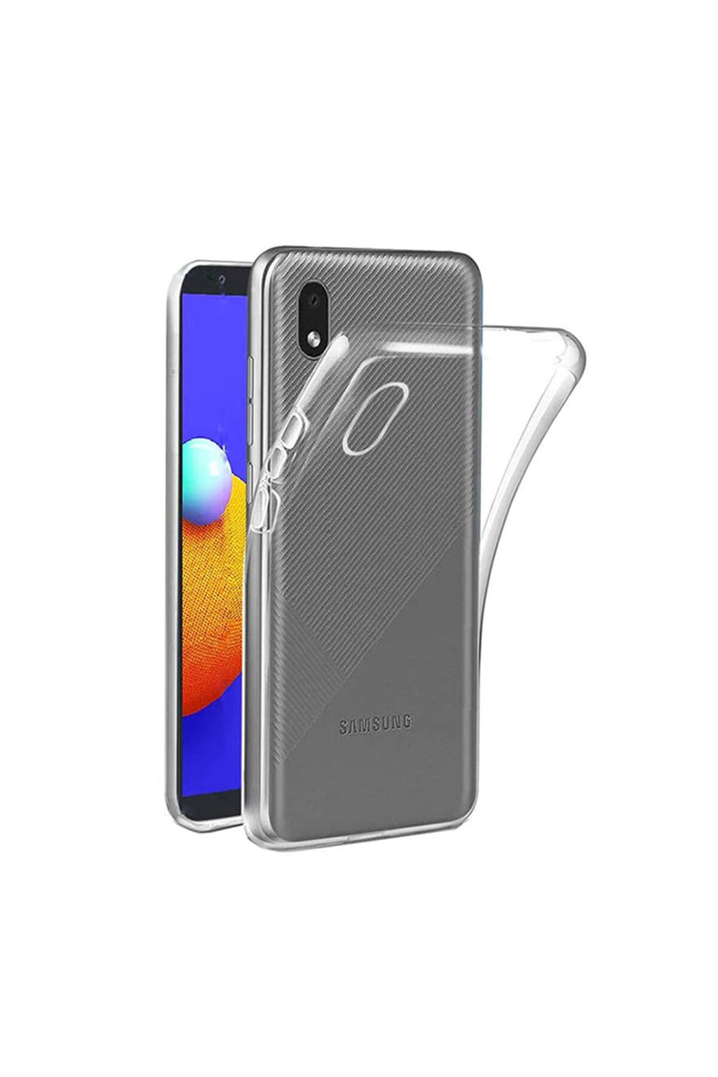 Samsung Galaxy A01 Core Uyumlu Kılıf Lüx Şeffaf Silikon