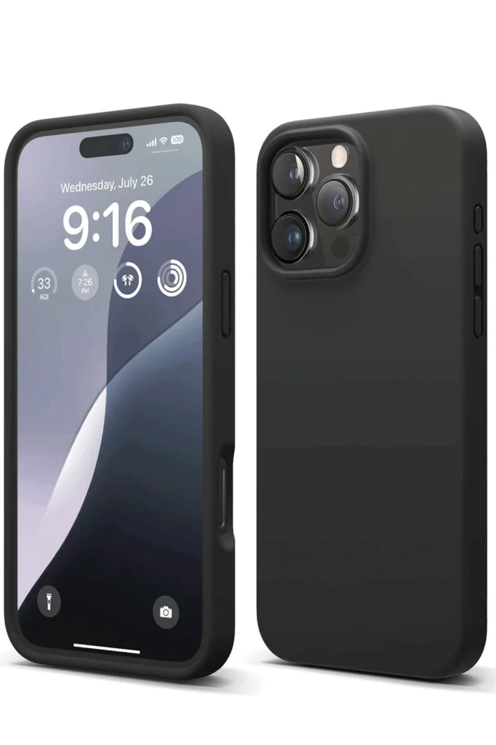 Apple iPhone 16 Pro Max Uyumlu Kılıf First Silikon - Siyah