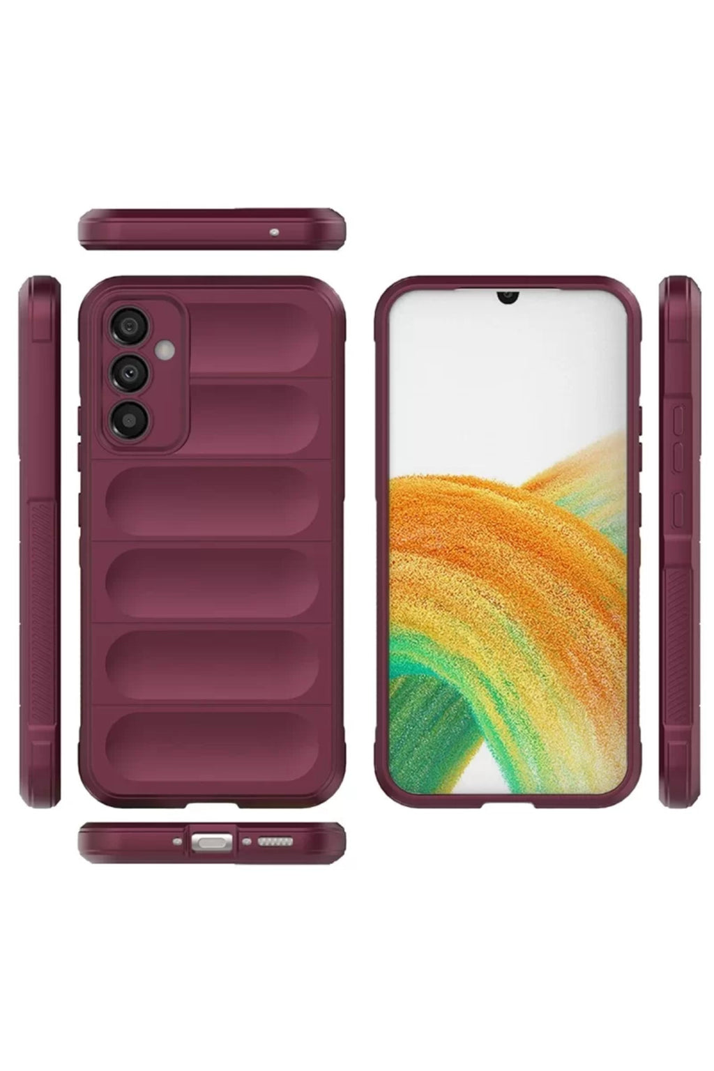 Samsung Galaxy A15 4G Uyumlu Kılıf Optimum Silikon - Bordo