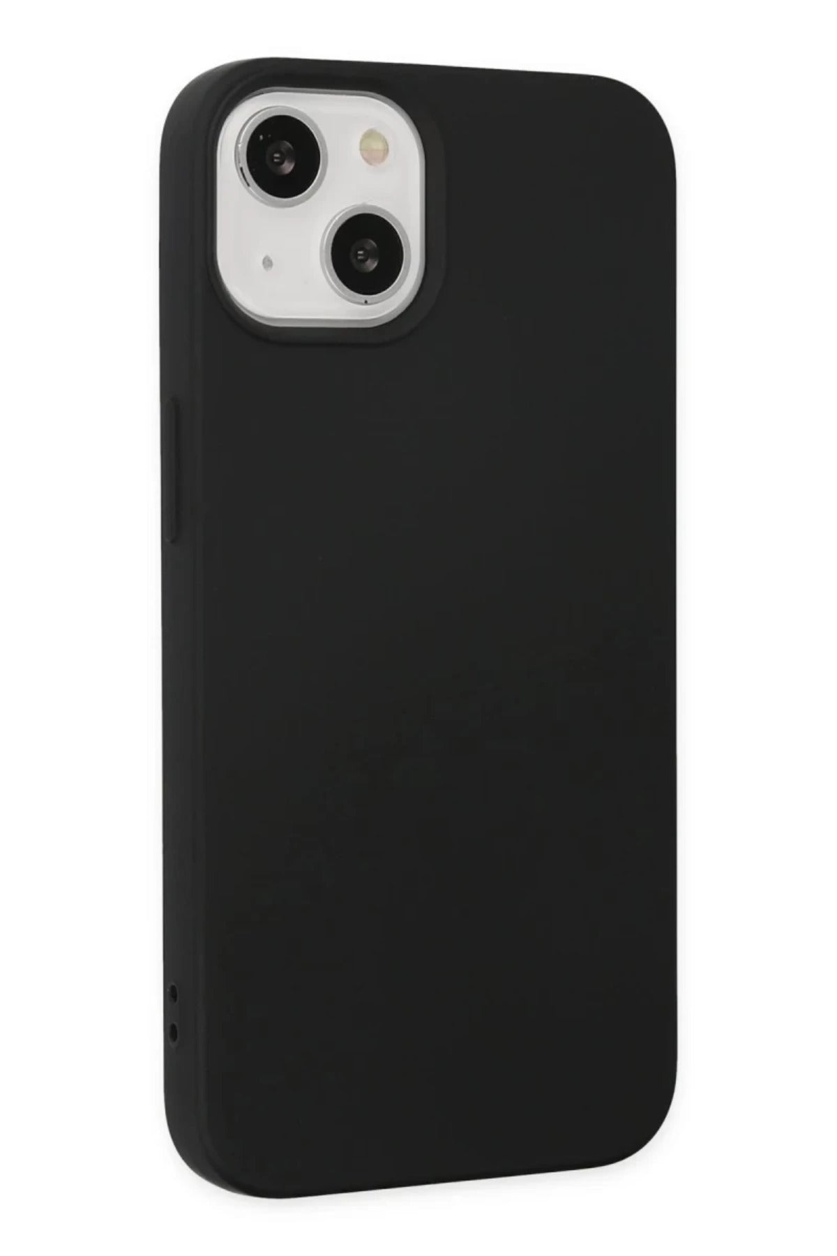 Apple iPhone 14 Plus Uyumlu Kılıf Nano içi Kadife Silikon - Siyah