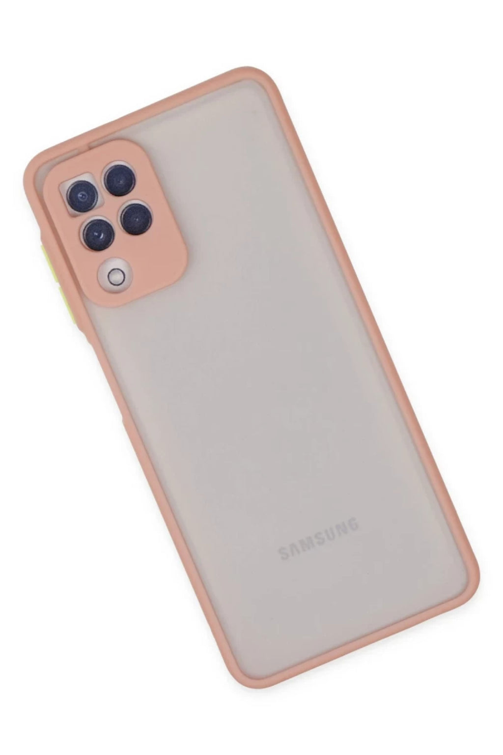 Samsung Galaxy A22 Uyumlu Kılıf Montreal Silikon Kapak - Pembe