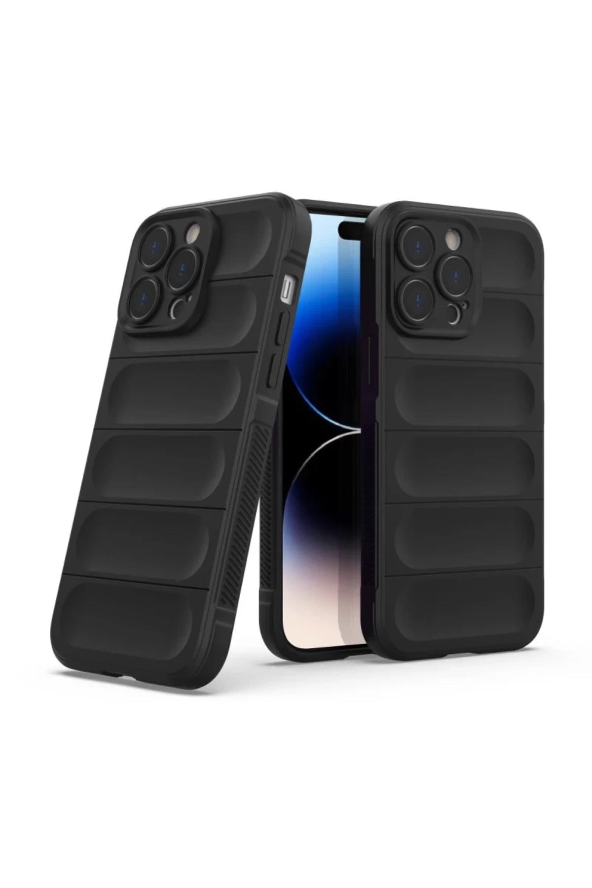Apple iPhone 14 Pro Uyumlu Kılıf Optimum Silikon - Siyah